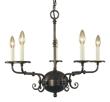  2375 SBR - 5-Light Siena Bronze Jamestown Dining Chandelier