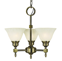 Framburg 2438 SBR/CM - 3-Light Siena Bronze Taylor Mini Chandelier