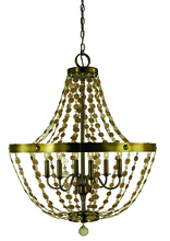  4486 MB - 6-Light Mahogany Bronze Naomi Chandelier