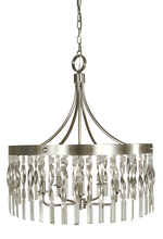  4715 SP/PN - 5-Light Satin Pewter/Polished Nickel Adele Lg.Pendant