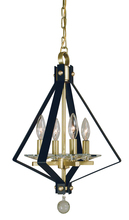  4924 PN/SP - 4-Light Polished Nickel/Satin Pewter Ice Mini Chandelier