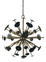  4978 PB/SB - 20-Light Polished Brass/Satin Brass Apogee Chandelier