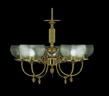 Framburg 7525 PB - 5-Light Polished Brass Chancery Dining Chandelier