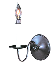  9221 MB - 1-Light Mahogany Bronze Jamestown Sconce