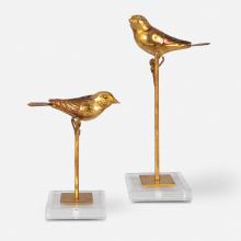  18898 - Passerines Bird Sculptures S/2