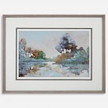  41418 - Morning Lake Watercolor Framed Print