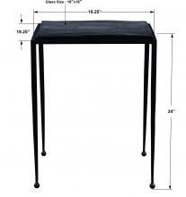  22979 - Wavelet Iron Side Table