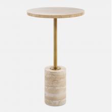  50060 - Uttermost Malya Travertine Accent Table