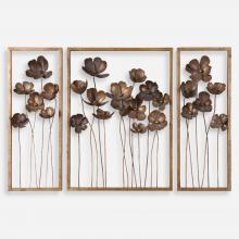  12785 - Uttermost Metal Tulips Wall Art Set/3