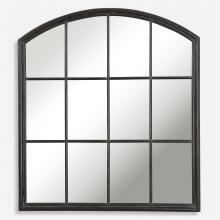  09484 - Lyda Aged Black Arch Mirror