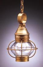  2512-DB-MED-CLR - Caged Onion Hanging Dark Brass Medium Base Socket Clear Glass