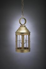  3312-DB-MED-CLR - Cone Top Hanging Dark Brass Medium Base Socket Clear Glass Open Bottom