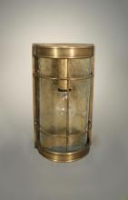  351-DB-MED-CSG - Nautical Wall Sconce Dark Brass Medium Base Socket Clear Seedy Glass