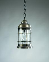  3512-DB-MED-CLR - Nautical Hanging Dark Brass Medium Base Socket Clear Glass