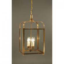 Northeast Lantern 6732-DAB-LT4-CLR - Crown XLarge Hanging Dark Antique Brass 4 Candelab