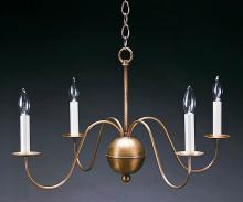  949-AB-LT4 - Hanging S-Arms Antique Brass 4 Candelabra Sockets