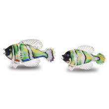  1200-0564 - Rialto Green Glass Fish Set of