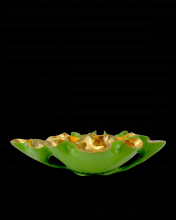  1200-0621 - Wrapped Lotus Leaf Green Bowl