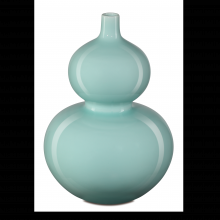  1200-0669 - Celadon Double Gourd Green Vas