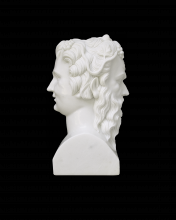  1200-0665 - Hector Marble Bust Sculpture