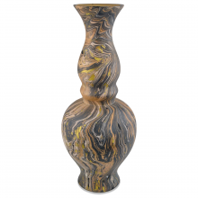  1200-0730 - Brown Marbleized Double Gourd