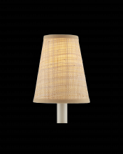  0900-0027 - Natural Grasscloth Tapered Chandelier Shade