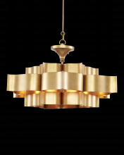  9494 - Grand Lotus Large Gold Chandelier