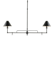 Currey 9000-0114 - Prosperity Black Rectangular Chandelier