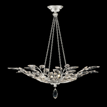  753640-SF4 - Crystal Laurel 35"W Round Pendant